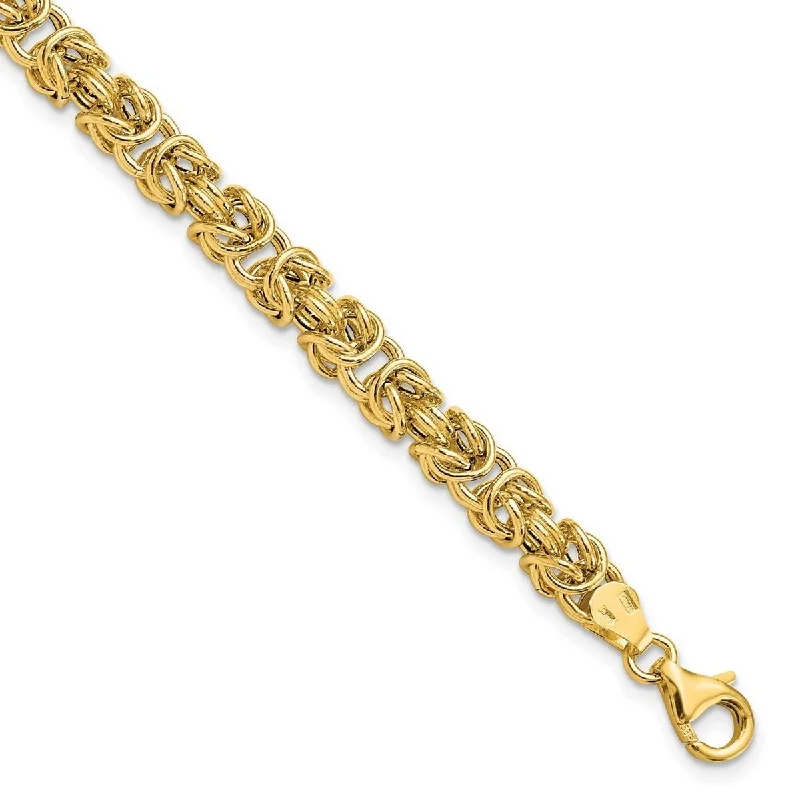 Curata 5.75mm 14k Polished Fancy Link Bracelet 8 Inch