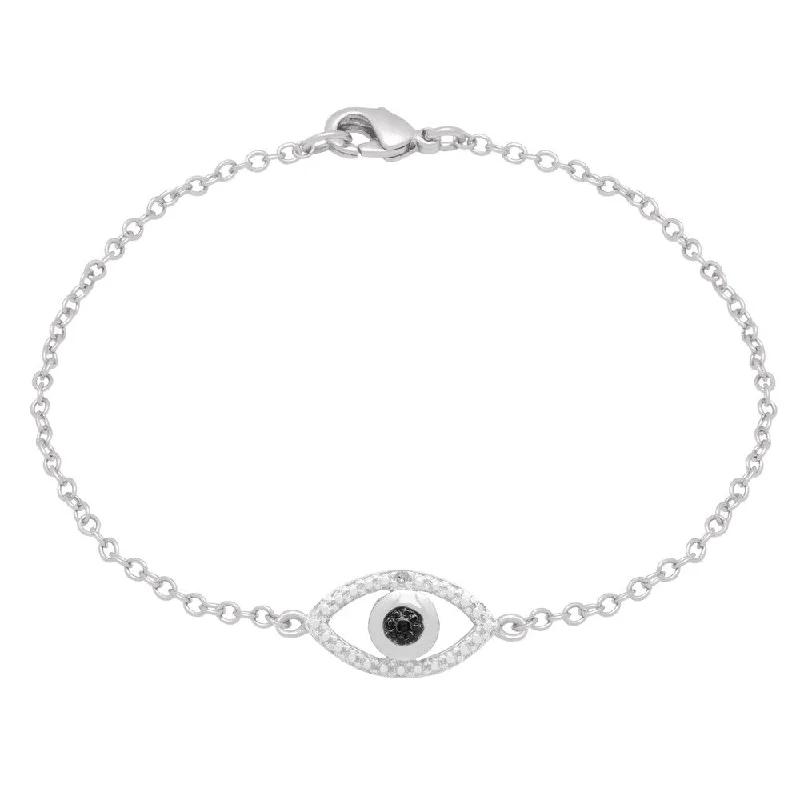 Finesque Diamond Accent Evil Eye Bracelet