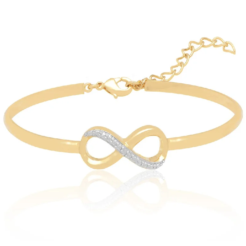 Finesque Diamond Accent Infinity Bracelet