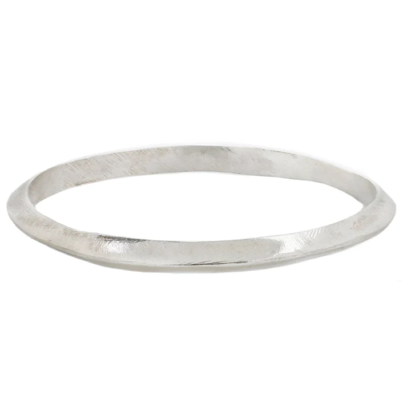 Silver Axis Bangle