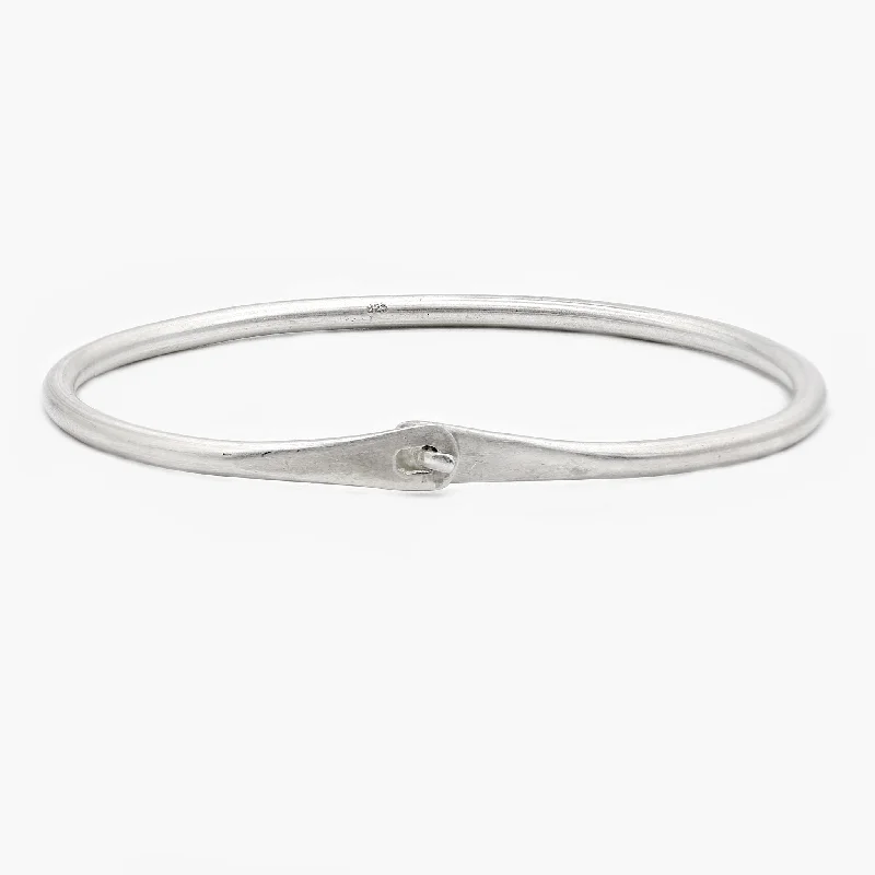 Sterling Silver Lockup Bangle