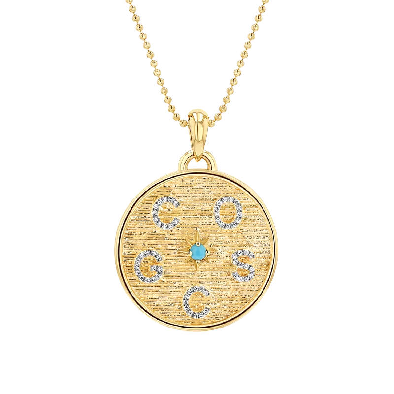 Circle of Life Diamond Multi Initial Necklace