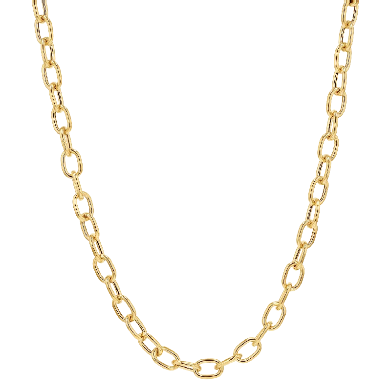 Large Rolo Chain Necklace