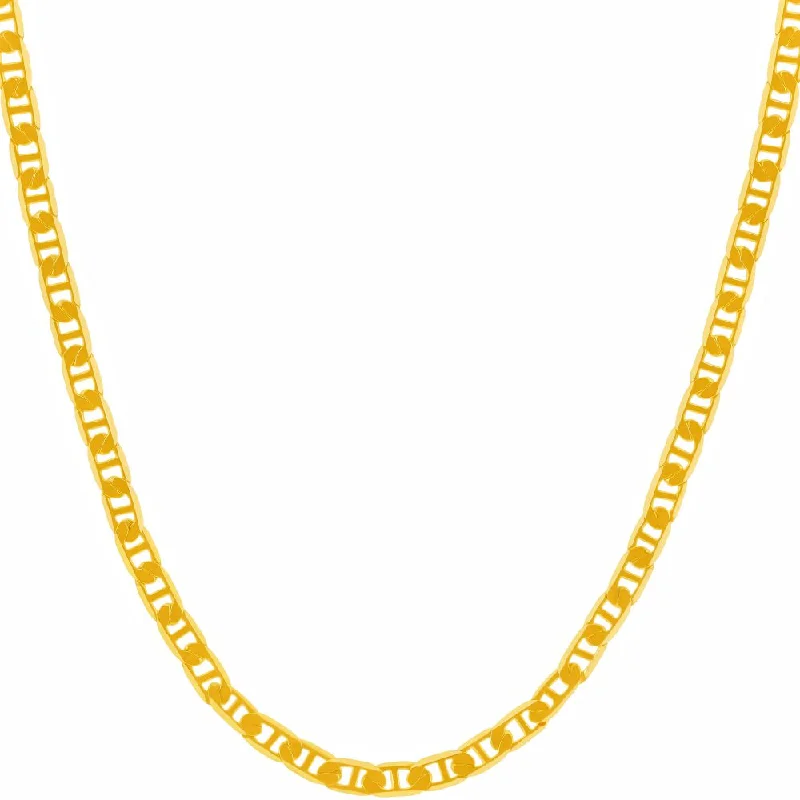 3.5mm Flat Mariner Chain Necklace