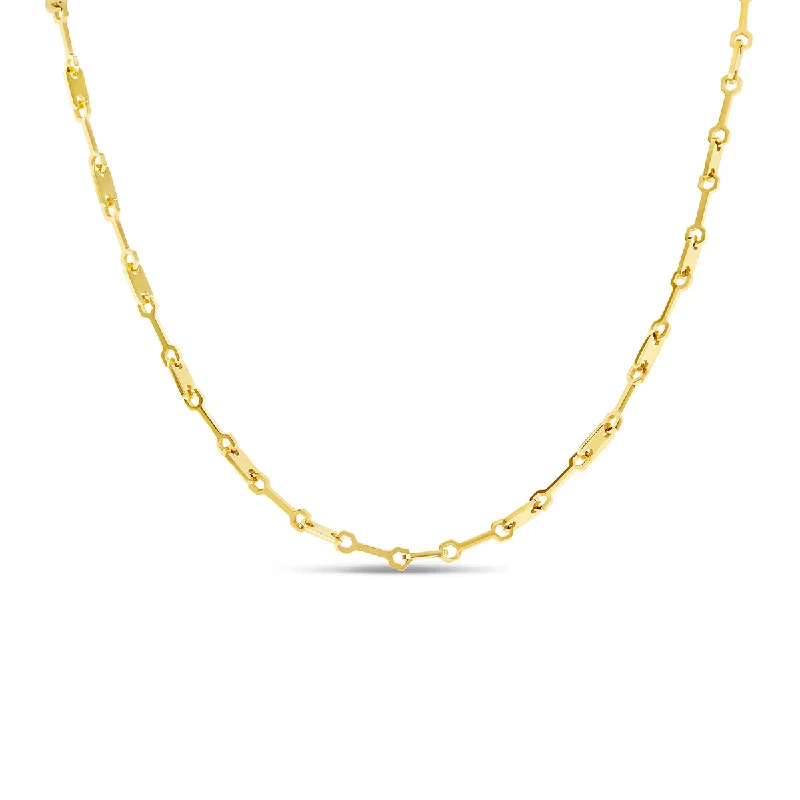 Tablet Clip Chain Necklace - Gold