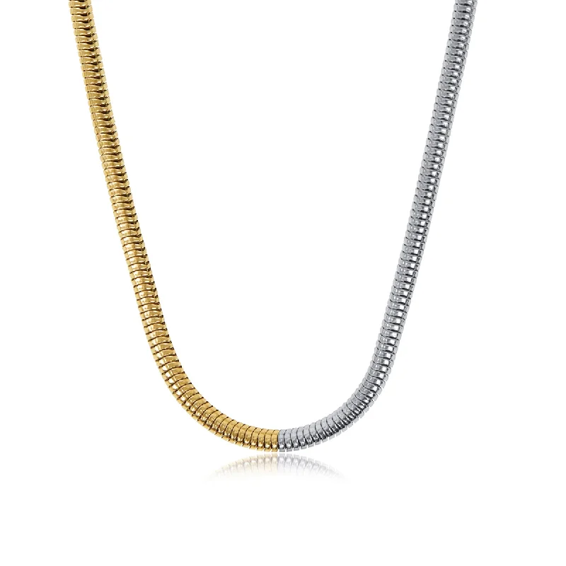 Contrast Snake Chain - Gold/Silver