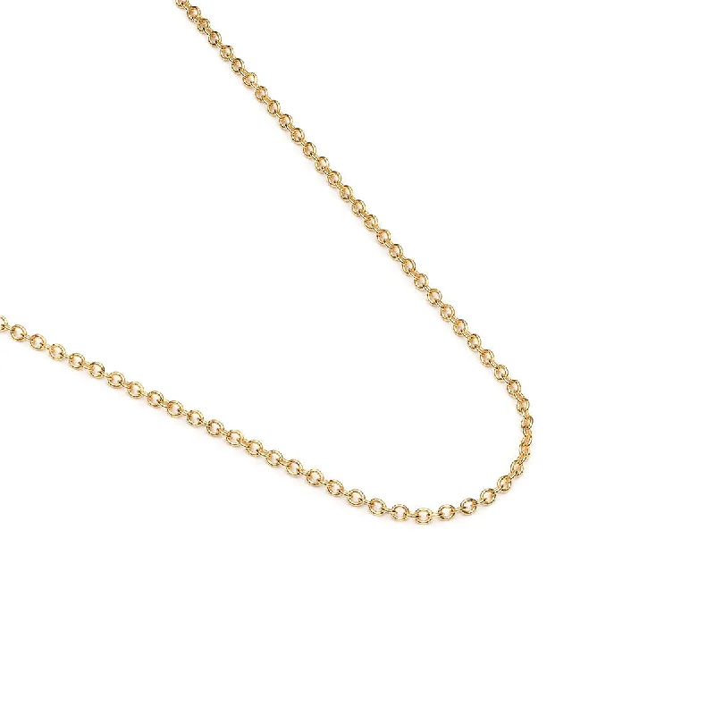 Gold Plated 18 inch Cable Chain Necklace