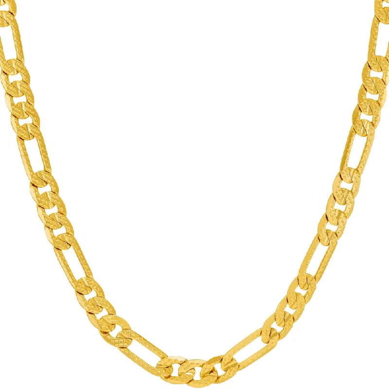 5mm Crushed Figaro Chain Necklace