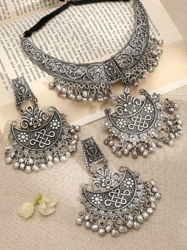 Rubans Silver-Plated Artificial Beads Beaded Jewellery Set