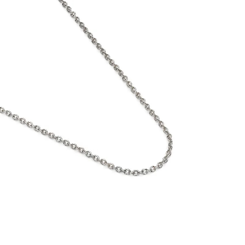 Silver Plated 24 inch Cable Chain Necklace