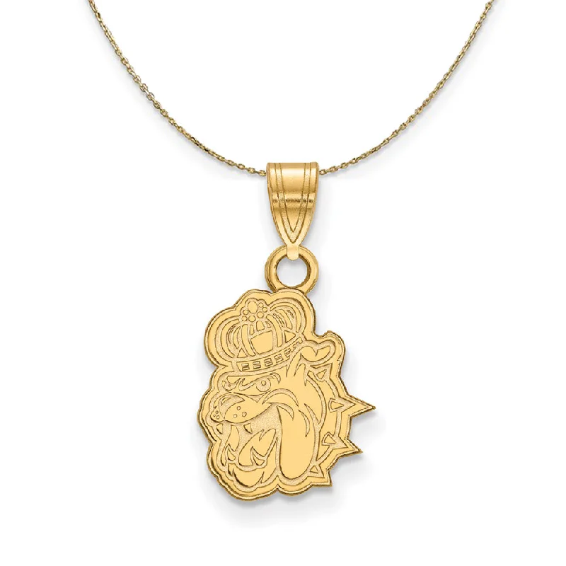 14k Yellow Gold James Madison U Dukes Sm Logo Necklace