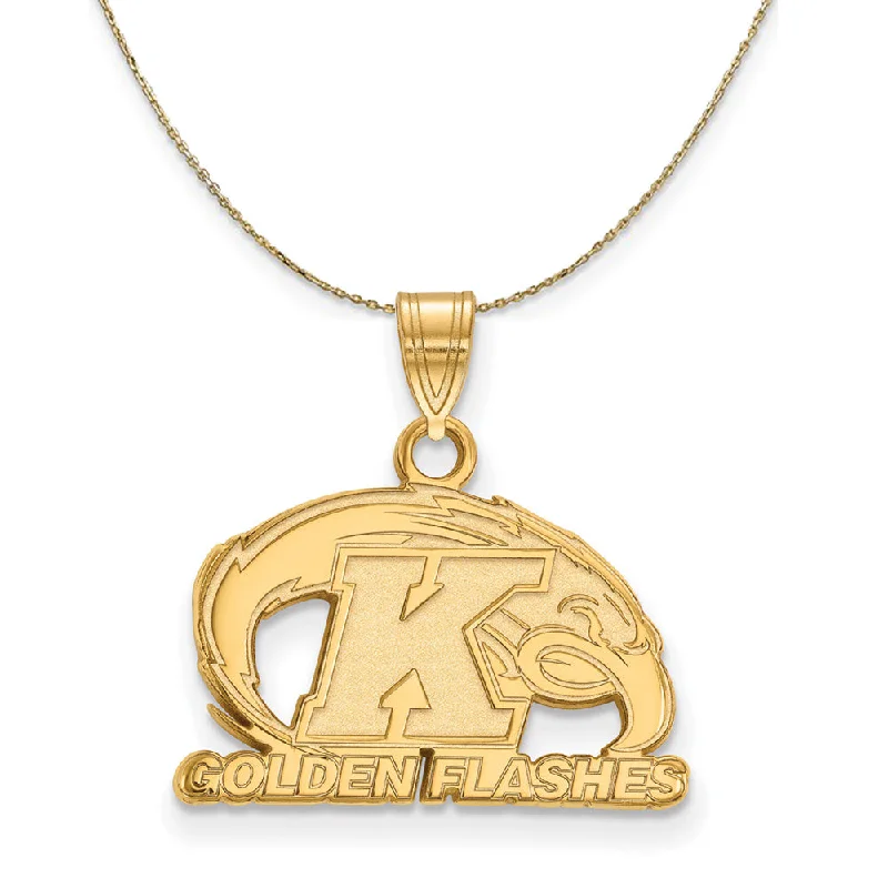 14k Yellow Gold Kent State Small Necklace