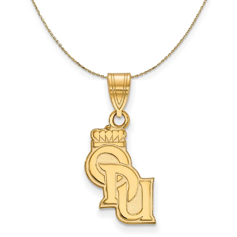 14k Yellow Gold Old Dominion U. Medium Necklace