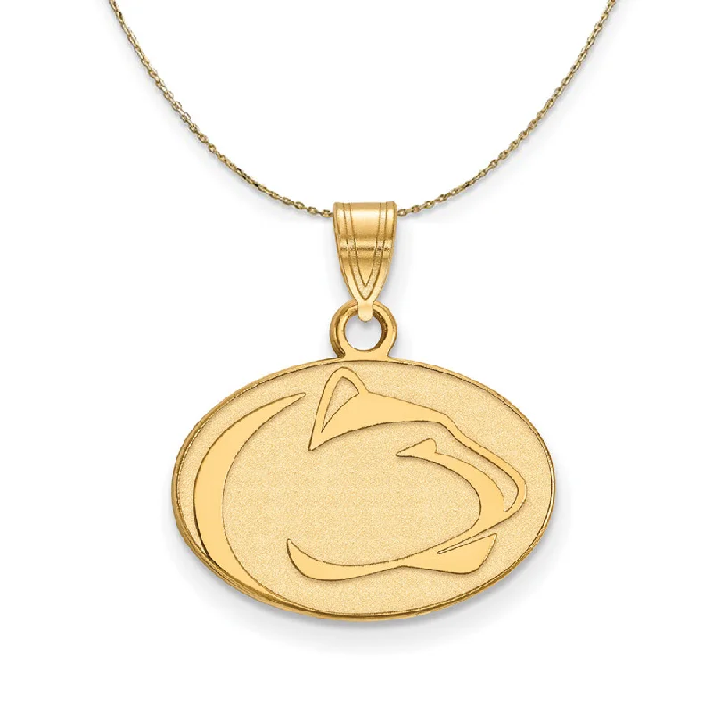 14k Yellow Gold Penn State Small Necklace