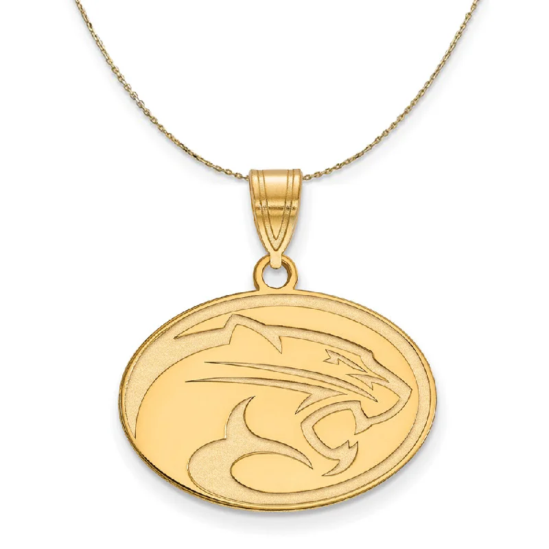 14k Yellow Gold U. of Houston Medium Necklace