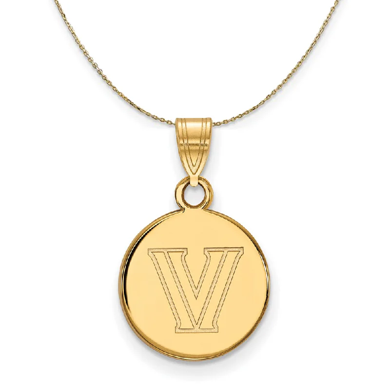 14k Yellow Gold Villanova U. Small Disc Necklace