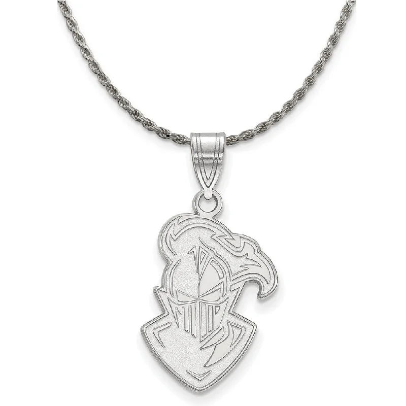 Sterling Silver Furman U Large Pendant Necklace