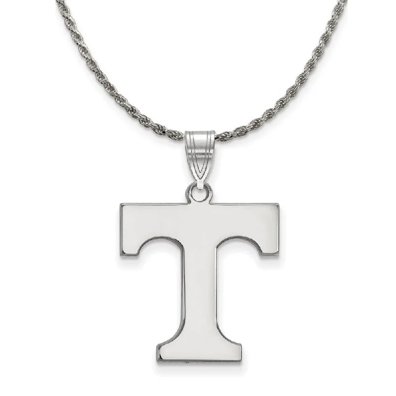 Sterling Silver U. of Tennessee Large Initial T Necklace