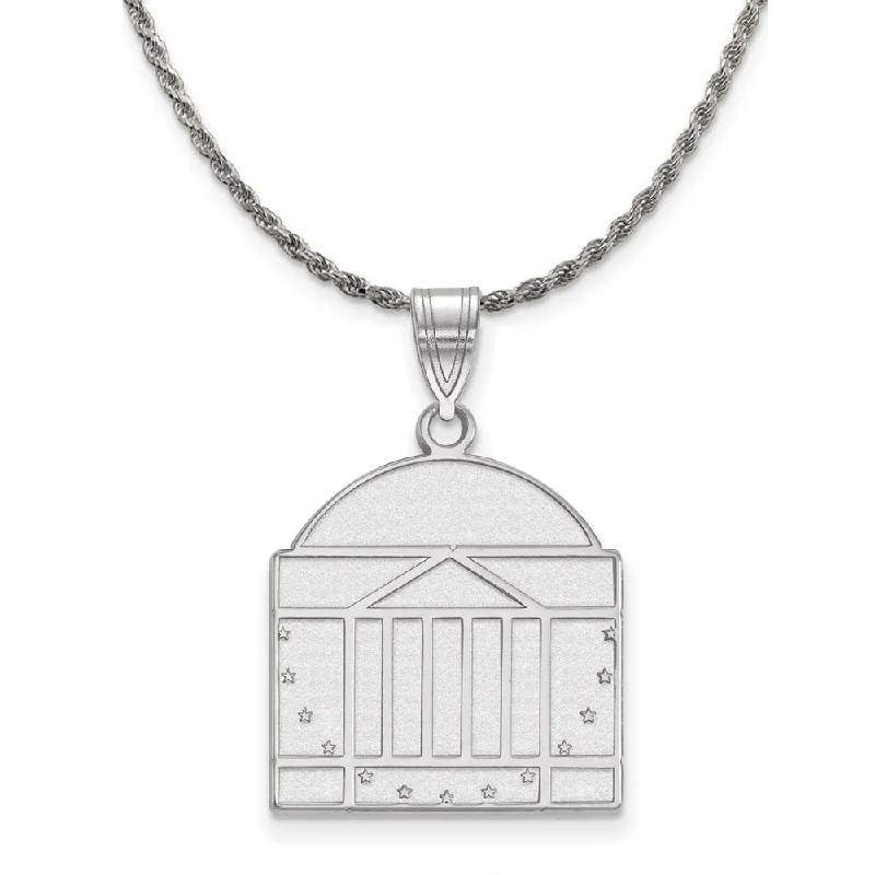 Sterling Silver U. of Virginia Large Pendant Necklace