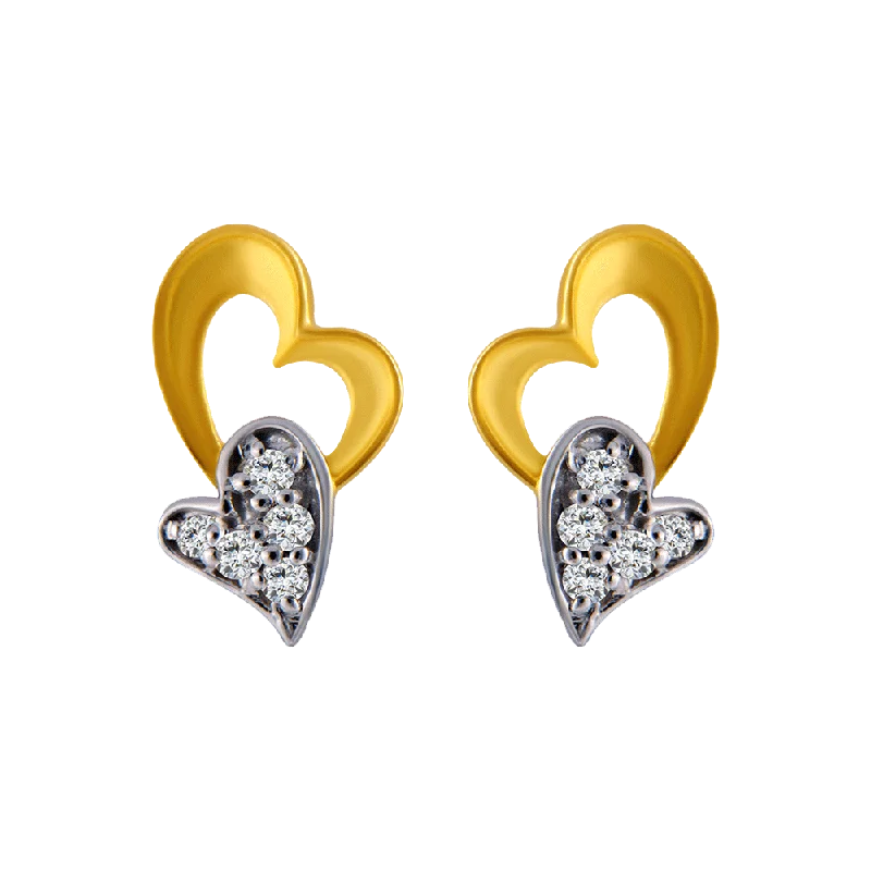 14KT (585) Yellow Gold Stud Earrings For Women