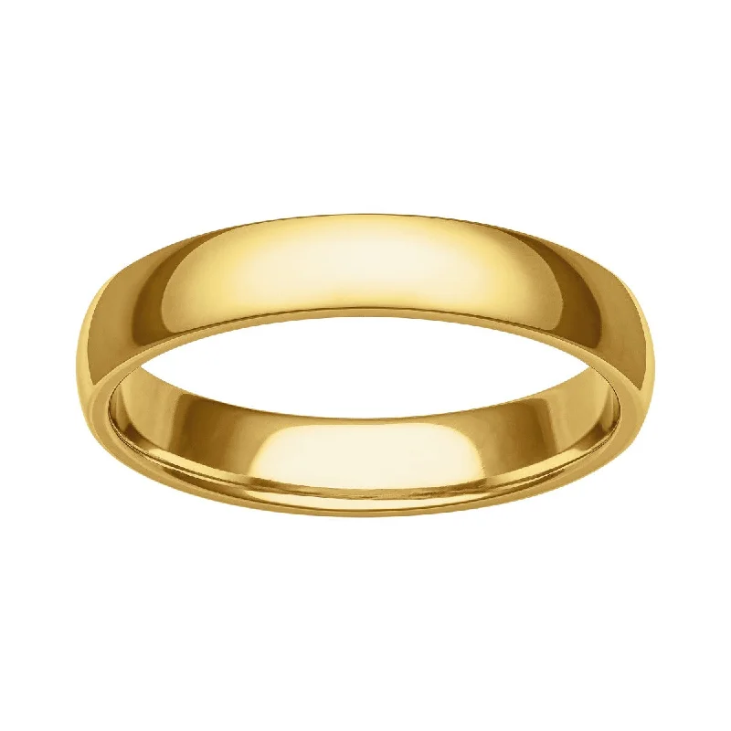 4MM Wedding Ring in 14KT Yellow Gold. Size 8