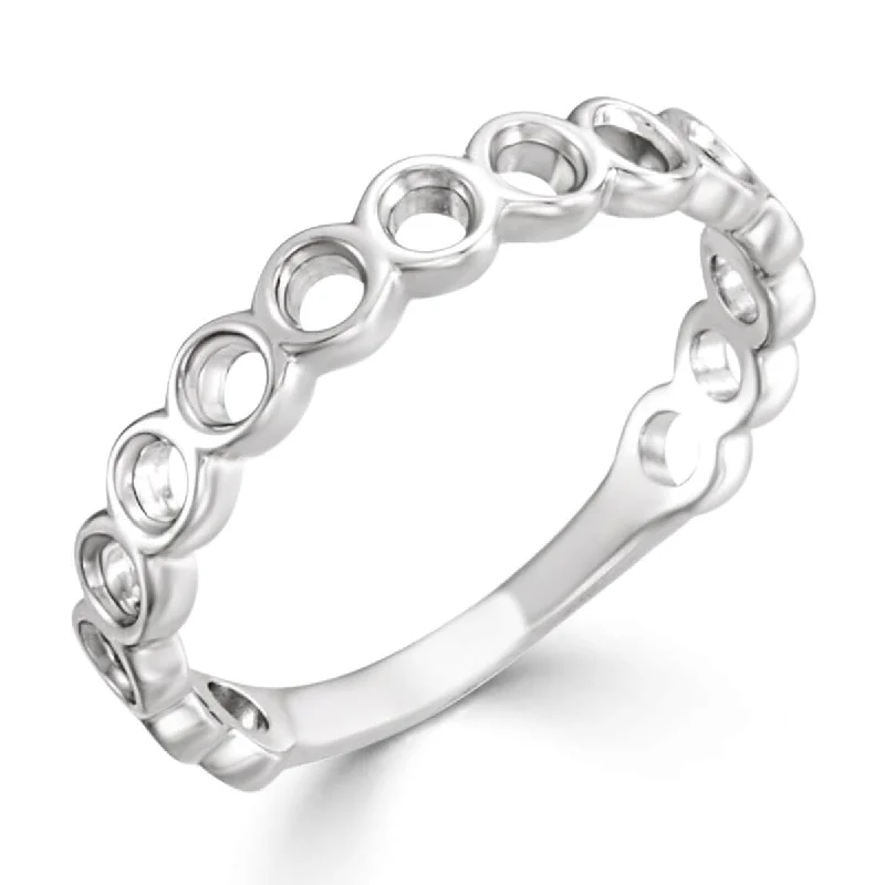 Auriya Petite Stackable Circle 10k Gold Ring