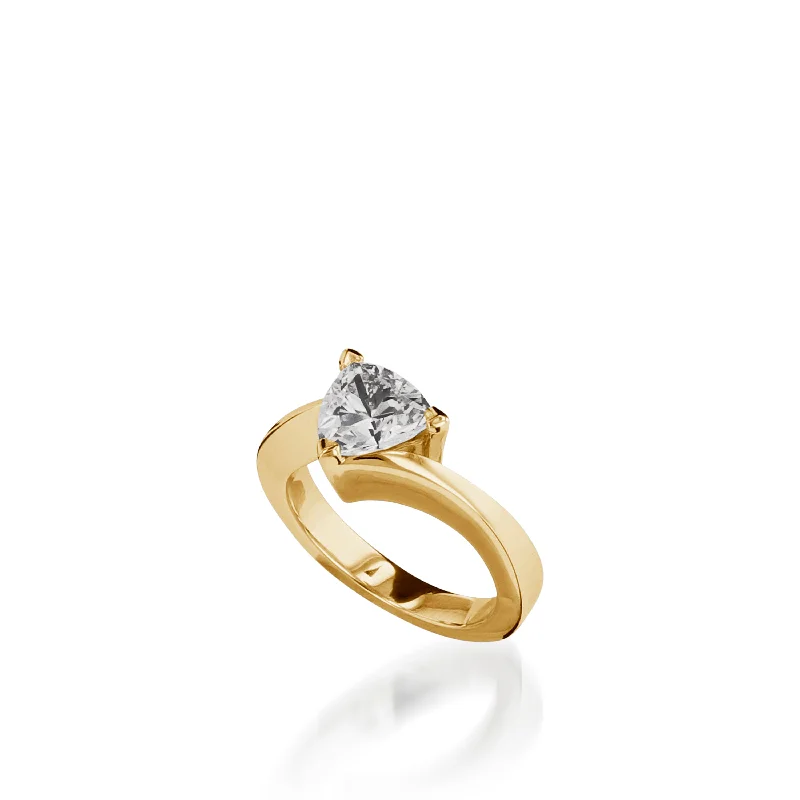 Azure Yellow Gold Engagement Ring