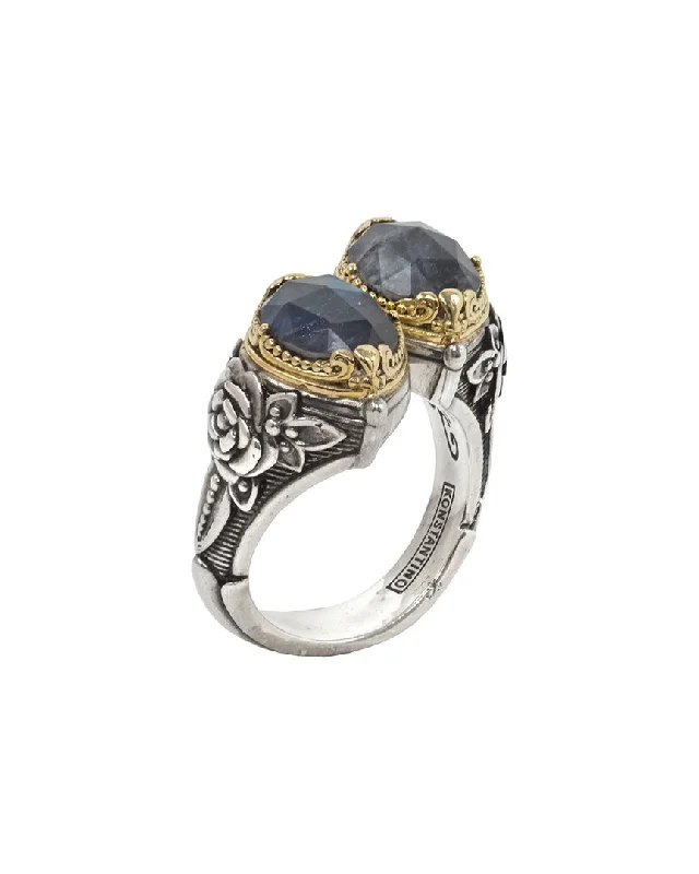 Konstantino 18K & Silver Spectrolite Ring