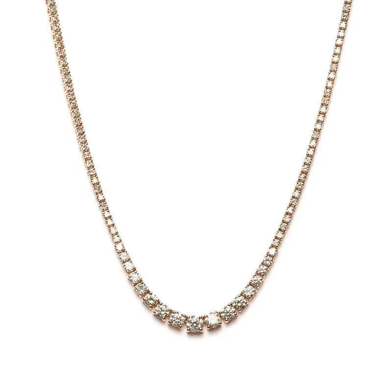 Rose Graduated Diamond Necklace