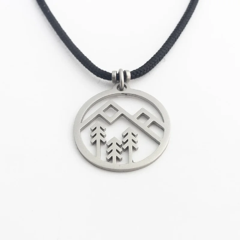 The Happy Camper Geo-Mountain Necklace