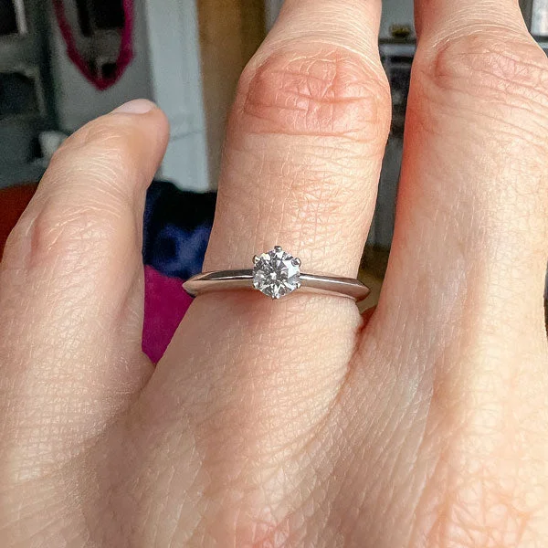 Vintage Tiffany & Co Engagement Ring, RBC 0.23ct.