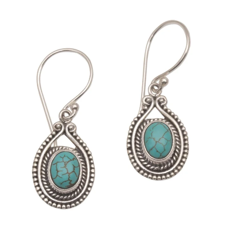 NOVICA Daydreaming, Sterling silver dangle earrings - 1.3*0.5