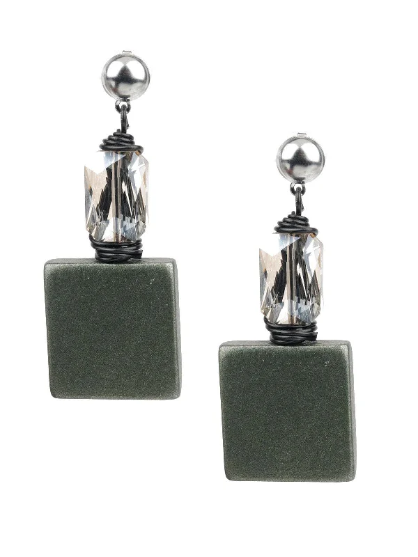 Odette Women Trendy Grey Earrings