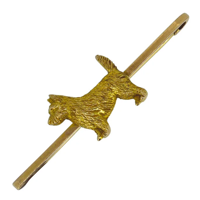 Dog Bar Brooch