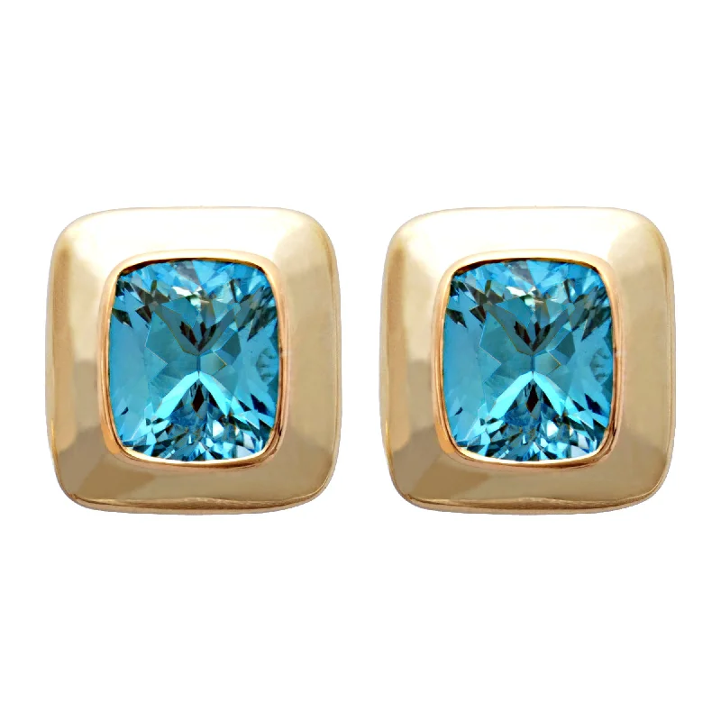 Earrings- Blue Topaz