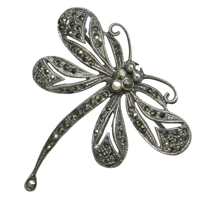 Marcasite Dragonfly Brooch