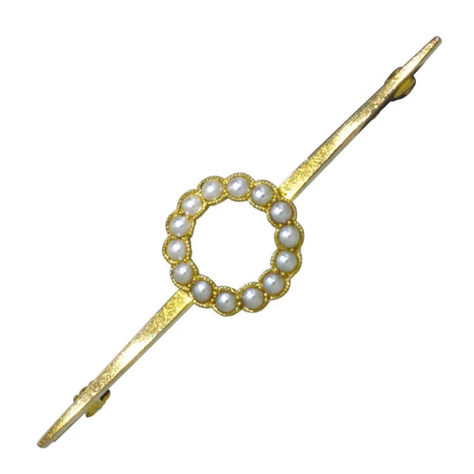 Pearl Bar Brooch